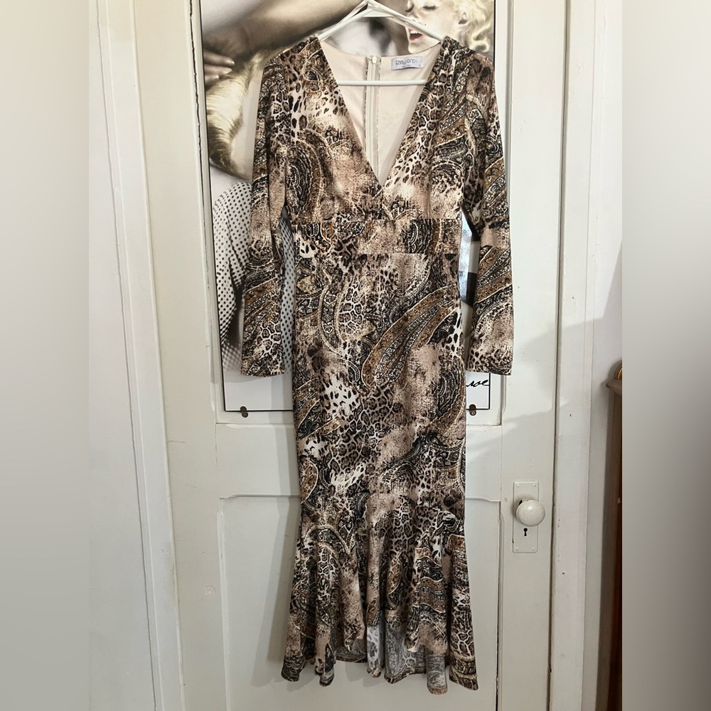 Ebby and I Animal Print Dress Size S NWT